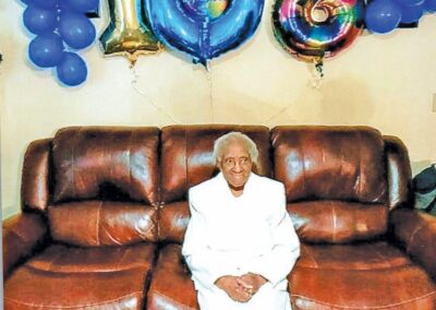 On her 108th birthday. (Source: The People Sentinel)