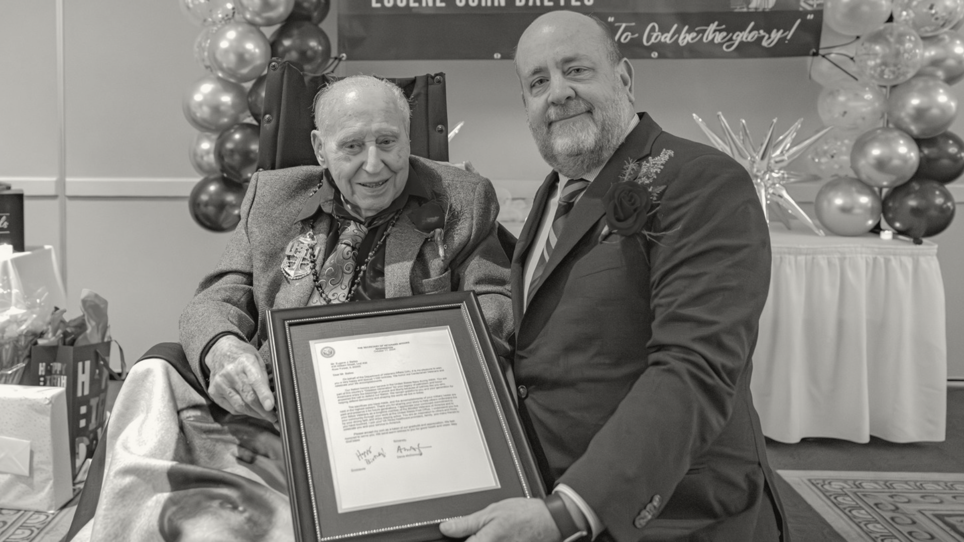 Eugene Baltes, America's Oldest Man, Dies at 110 Years Old Eugene Baltes 1914-2024