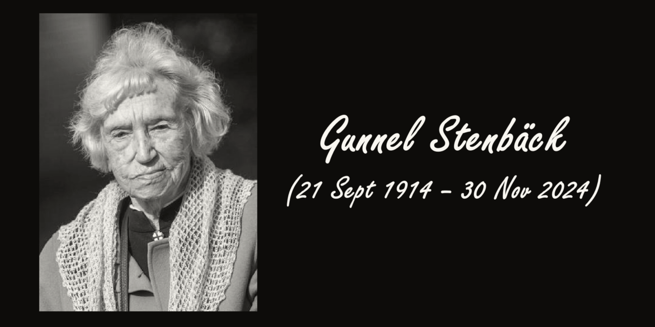 Gunnel Stenbäck, Doyenne of Finland, dies at 110 Years Old