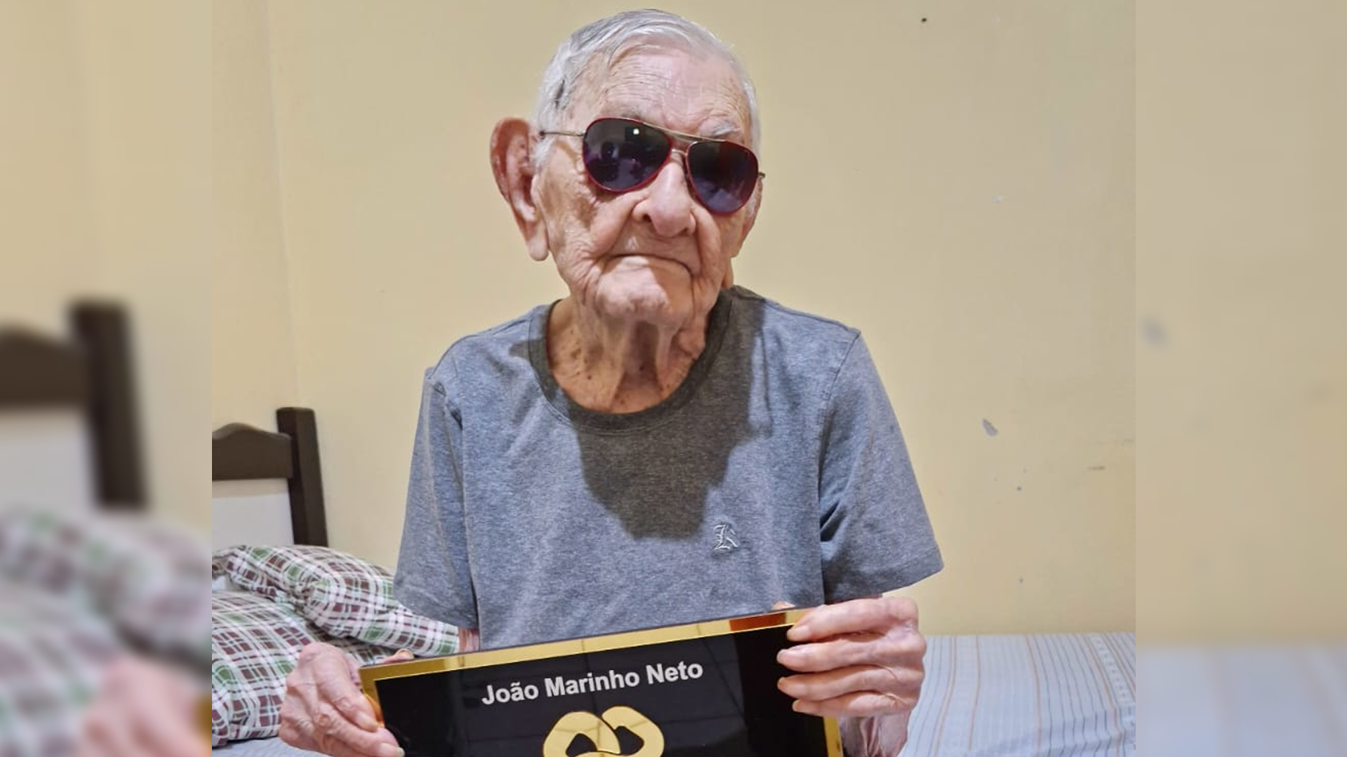 João Marinho Neto Officially Certified as Brazil's Oldest Man at Age 112 JMN LQ plaque cover