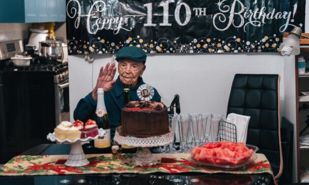 New Jersey man Luis Caño celebrates his claimed 110th Birthday