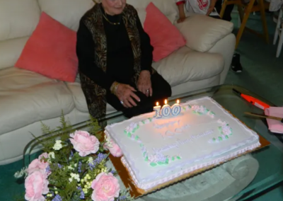 On her 100th birthday. (Source: Reading Eagle)