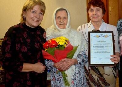 At the age of 100. (Source: Единая Россия)