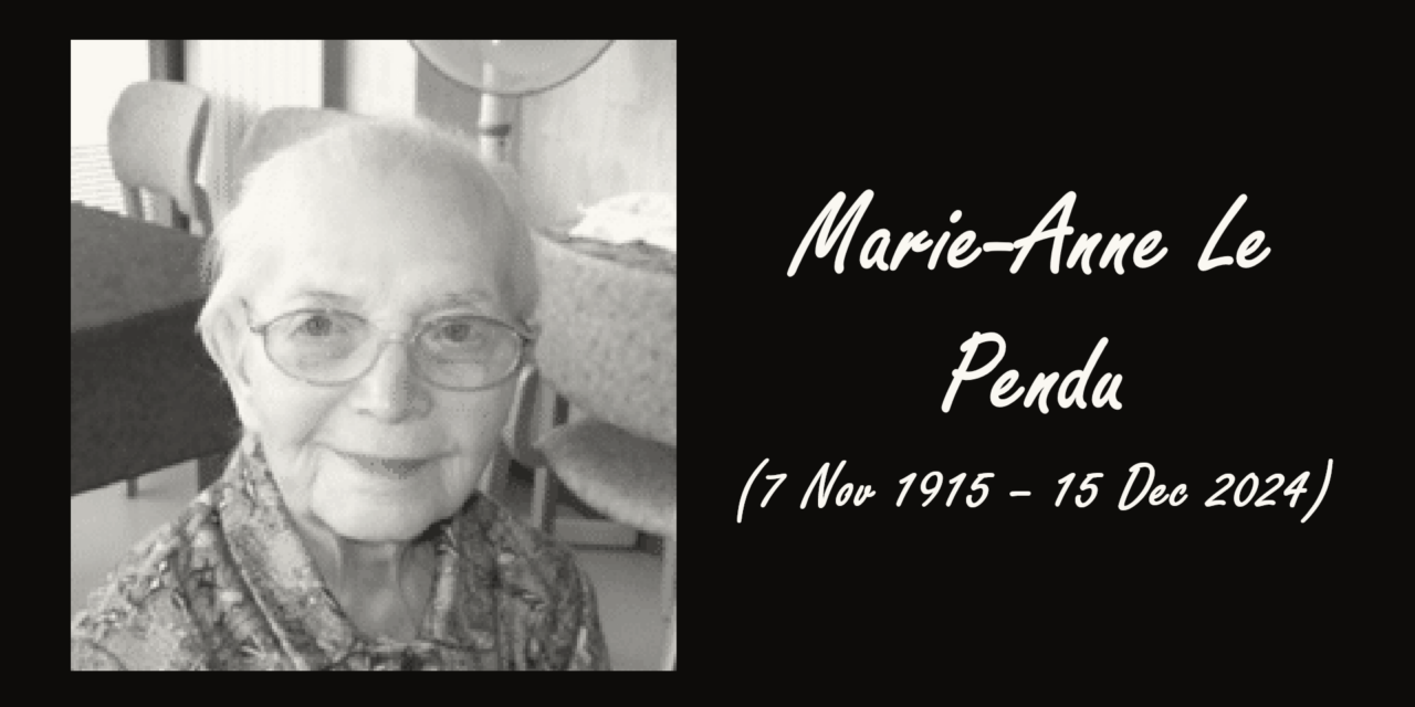 Marie-Anne Le Pendu, the Oldest Nun in France, dies at 109 Years Old