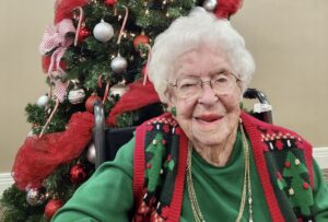 Shortly before her 111th birthday in December 2023. (Source: Clinton County Daily News)