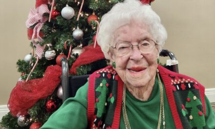 Shortly before her 111th birthday in December 2023. (Source: Clinton County Daily News)