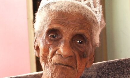 In July 2017, her claimed 110th birthday. (Source: Loop St Lucia - Loop News)