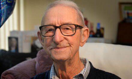 On his 100th birthday. (Source: South Wales Argus)