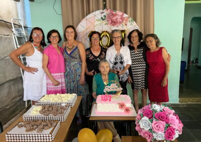 On her 107th birthday in 2022.