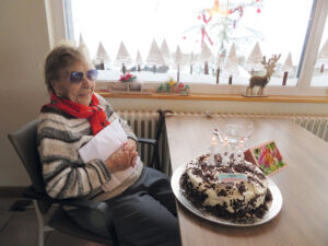 On her 106th birthday in 2021. (Source: Feuille d'Avis de la Vall&eacute;e de Joux)