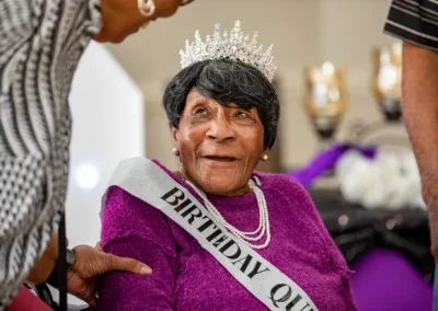 On her 110th birthday in 2025. (Source: Lakeland Ledger)