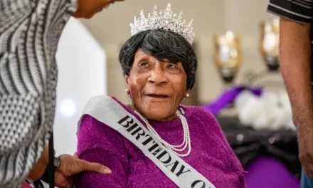 On her 110th birthday in 2025. (Source: Lakeland Ledger)
