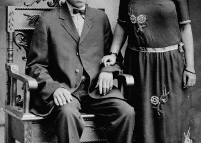In 1923, with her husband. (Source: 100 Years from Mississippi)