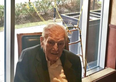 On his 110th birthday. (Source: The Globe and Mail)