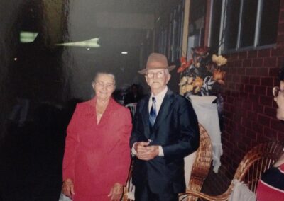 Undated, with her husband.