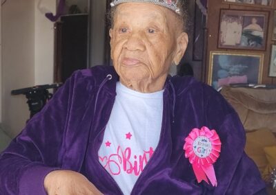 On her 109th birthday in 2024. (Source: Instagram / telegramnewspaper)