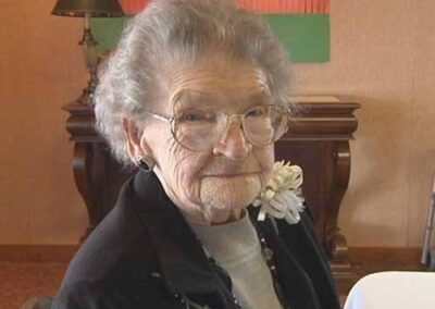 On her 108th birthday in 2013. (Source: 14 NEWS)
