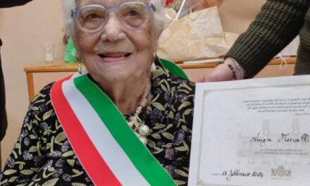 On her 109th birthday. (Source: RaiNews)
