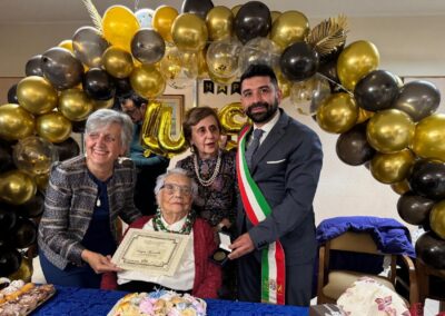On her 110th birthday. (Source: CagliariToday)