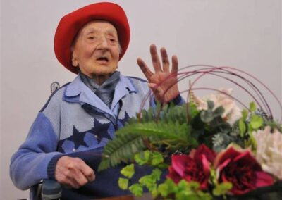 Venzo at the age of 111 (Source: Il Giornale di Vicenza)