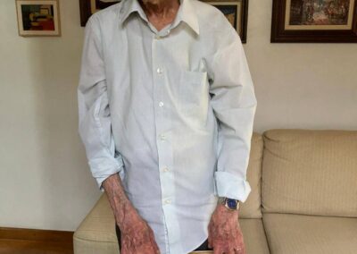 On his 108th birthday. (Source: Courtesy of the family)
