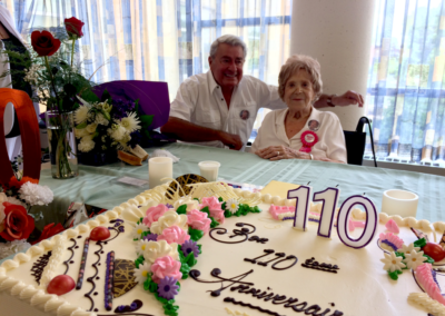 On her 110th birthday. (Source: Journal Métro)