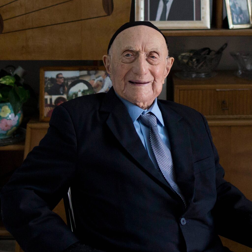 Israel Kristal, supercentenarian, in Israel at age 112.