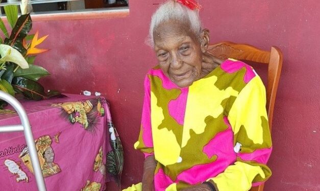 Léonise Sinzélé of Martinique, France, Celebrates Her 110th Birthday