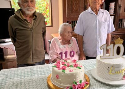 On her 110th birthday. (Source: Courtesy of the family)