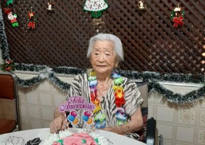 On her 105th birthday in 2020. (Source: Courtesy of the family)
