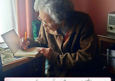 Shortly before her 108th birthday. (Source: Courtesy of the family).