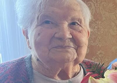 On her 110th birthday. (Source: Facebook / Charles Dayot)