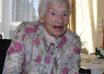 On her 110th birthday. (Source: Aachener Zeitung)
