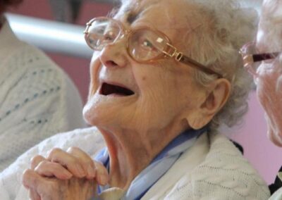 On her 110th birthday. (Source: La Voix du Nord)