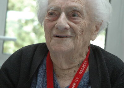 On her 108th birthday. (Source: Le Bien Public)