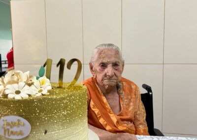 On her 112th birthday celebration (10 April 2026).