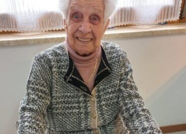 On her 107th birthday. (Source: Supercentenari d'Italia)