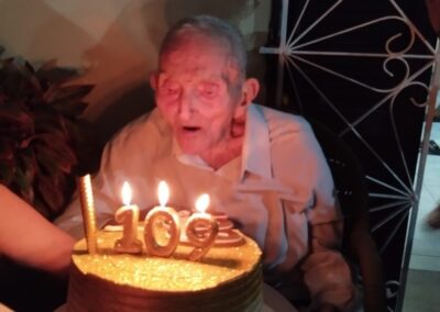 On his 109th birthday in 2026.