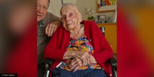 Stephanie Kahl on her 110th birthday. (Source: Main-Spitze)