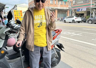 On his 109th birthday in 2024. (Source: Facebook / 人瑞也來輕旅行)