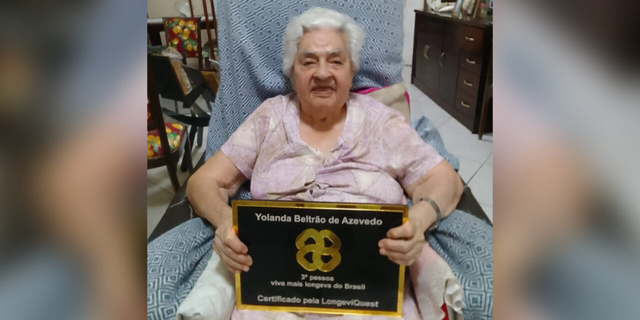 Yolanda Beltrão de Azevedo Recognized as Brazil’s Third-Oldest Person
