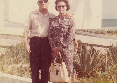 Undated, with her husband.