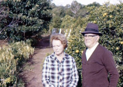 In 1972, with her husband.