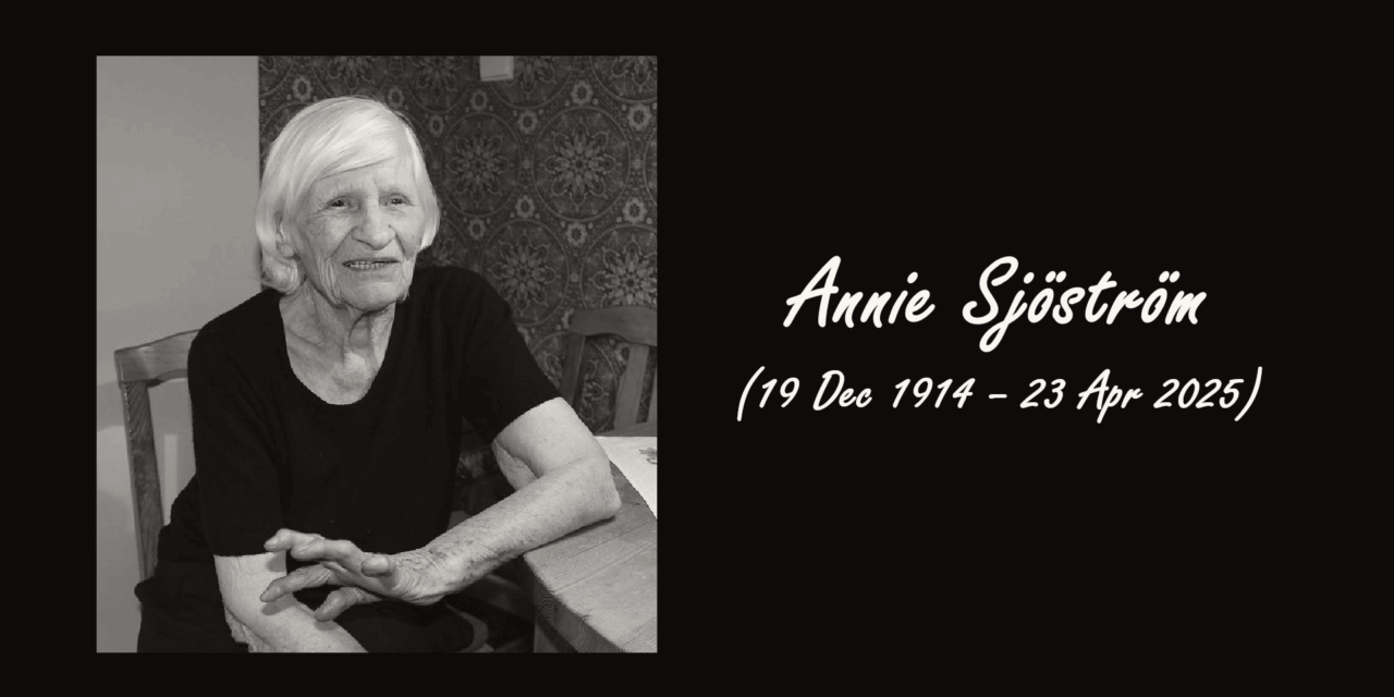 Annie Sjöström, Sweden’s Oldest Person, Dies at 110