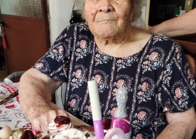 On her 110th birthday. (Source: Instagram / radiostyloramallo)