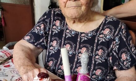 On her 110th birthday. (Source: Instagram / radiostyloramallo)