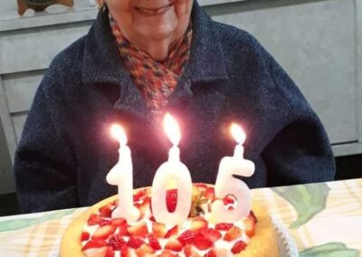 On her 105th birthday. (Source: Courtesy of the family)