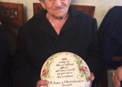 On her 104th birthday. (Source: Facebook / Comune di Riccia)