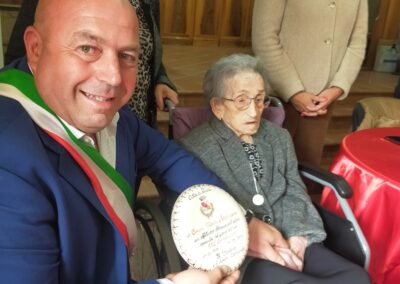 On her 110th birthday. (Source: Facebook / Comune di Riccia)
