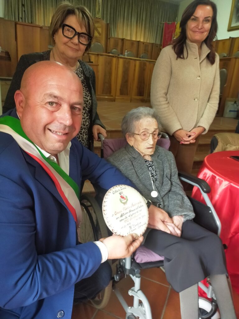 On her 110th birthday. (Source: Facebook / Comune di Riccia)